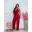 Macacão mais vendidos calça pantalona casual feminino longo frente verso Moda Casual Verão Tendência festa