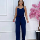 Macacão mais vendidos calça pantalona casual feminino longo frente verso Moda Casual Verão Tendência festa