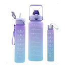 Kit Motivacional de Garrafas Squeeze – 3 Peças para Hidratação e Inspiração