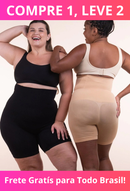 Short Calcinha Modeladora de Cintura Alta para Mulheres — Comprou 1, Levou 2!