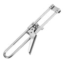 Abridor de Potes e Tampas Multifuncional – Aço Inoxidável, Manual e Ajustável