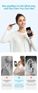 Bebird R1/X3/R3 Otoscópio Auricular Smart com Câmera HD 300MP – Endoscópio de Alta Precisão com Wi-Fi | Limpador de Ouvido Inteligente
