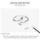 Anel Feminino BAMOER Abraço de Amor – Prata 925 Ajustável | Design de Mãos Entrelaçadas – 3 Cores Elegantes"