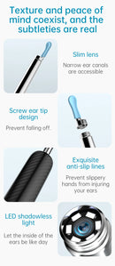 Bebird R1/X3/R3 Otoscópio Auricular Smart com Câmera HD 300MP – Endoscópio de Alta Precisão com Wi-Fi | Limpador de Ouvido Inteligente