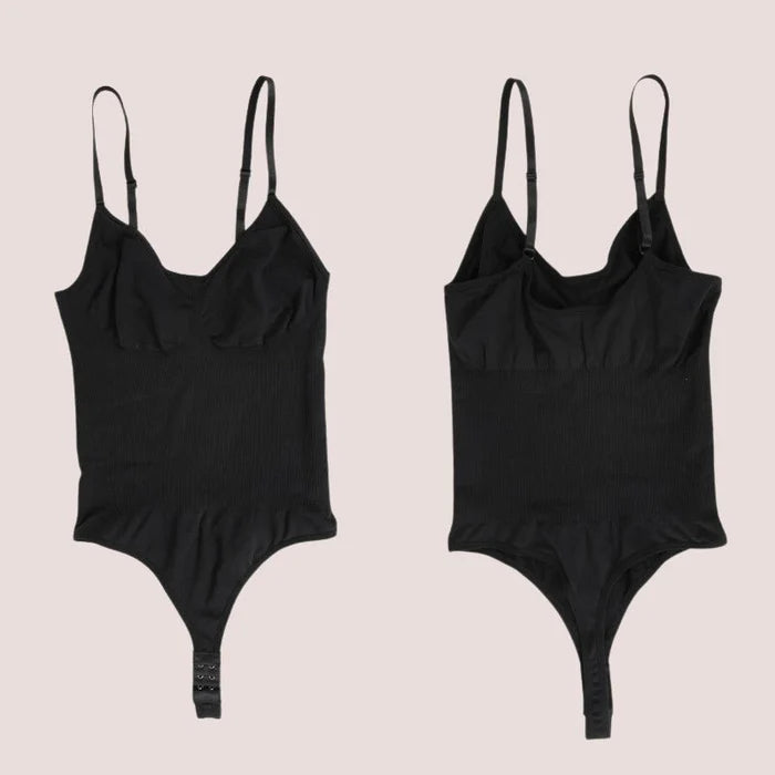 Body Modelador Fio Dental com Controle de Barriga, Redutor de Cintura.