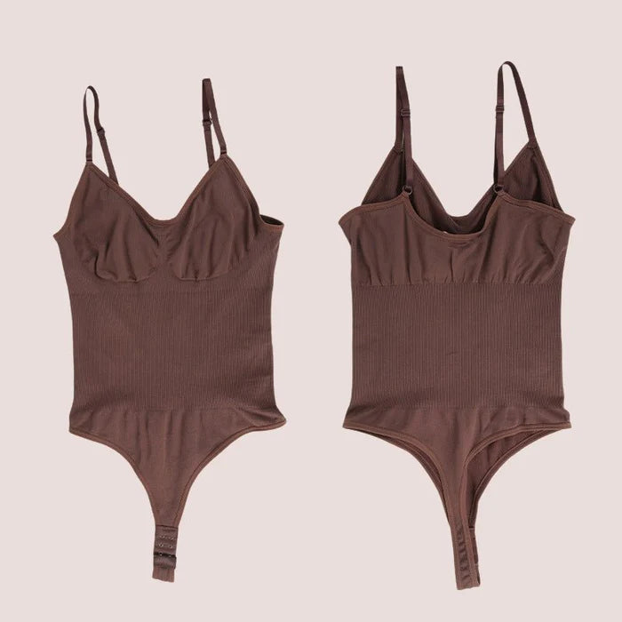 Body Modelador Fio Dental com Controle de Barriga, Redutor de Cintura.