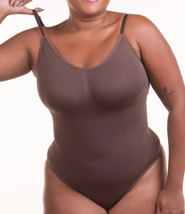 Body Modelador Fio Dental com Controle de Barriga, Redutor de Cintura.