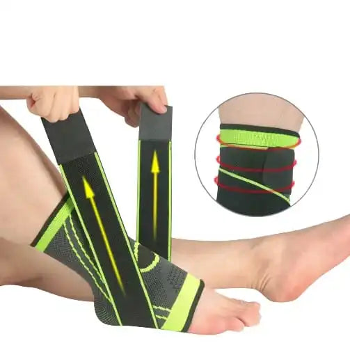 Tornozeleira Compressão Estabilizadora Ortopédica Elástica Ajustável