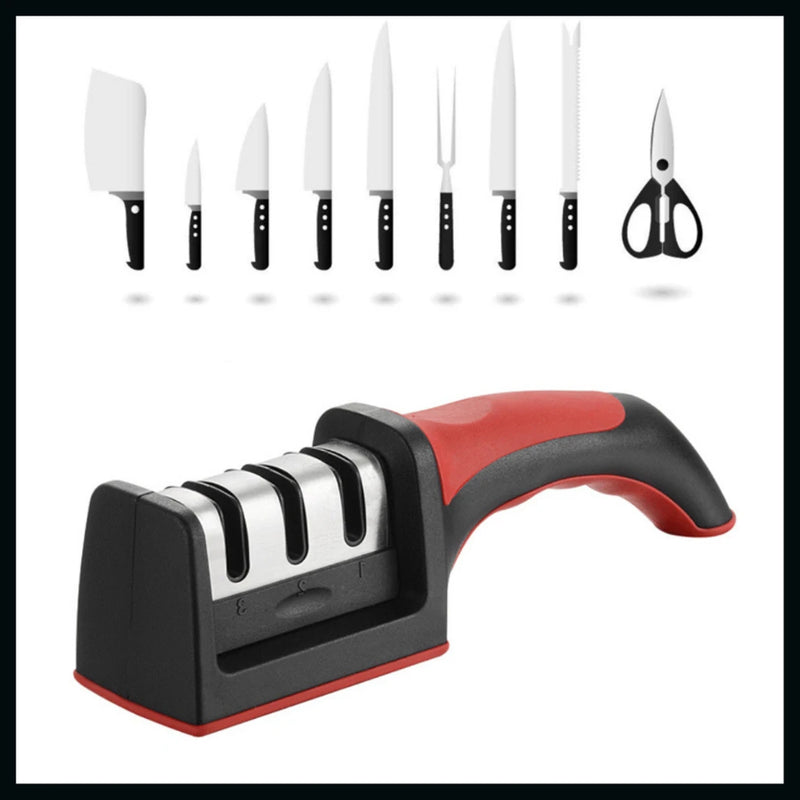 Afiador de Facas Mágico – Amolador Profissional para Cozinha, Perfeito para Chefs e Cozinheiros