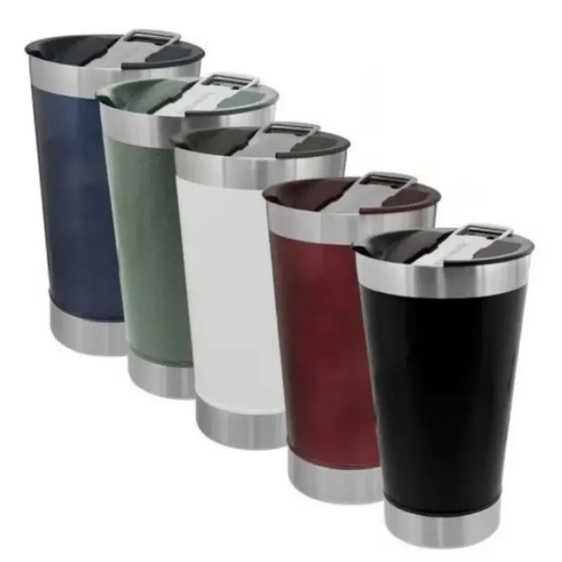 Copo Térmico 473ml com Tampa e Abridor – Mantém Bebidas Geladas ou Quentes por Muito Mais Tempo