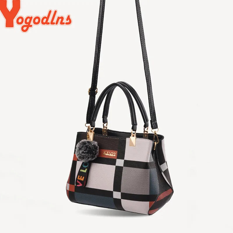 Bolsa Feminina de Luxo Yogodlns – Estilo Moderno e Acabamento Premium