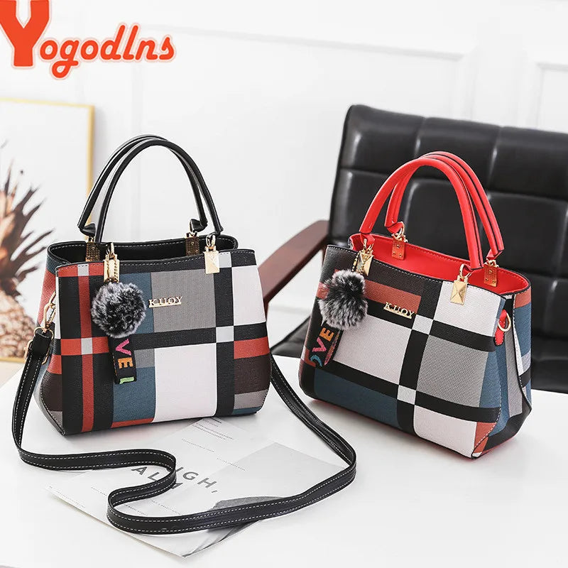 Bolsa Feminina de Luxo Yogodlns – Estilo Moderno e Acabamento Premium