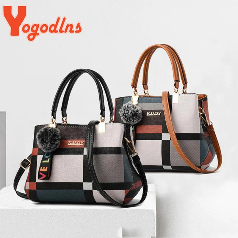 Bolsa Feminina de Luxo Yogodlns – Estilo Moderno e Acabamento Premium