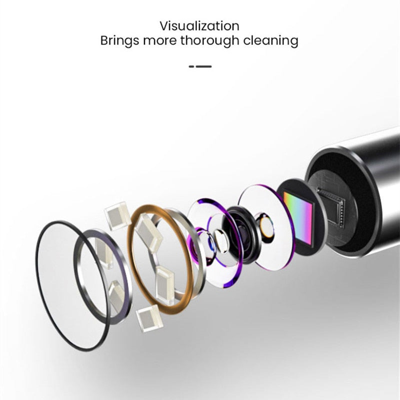 Endoscópio Auricular Bebird Mini com Câmera HD 300W – Transmissão Wi-Fi para Celular, LED, Giroscópio, IP67