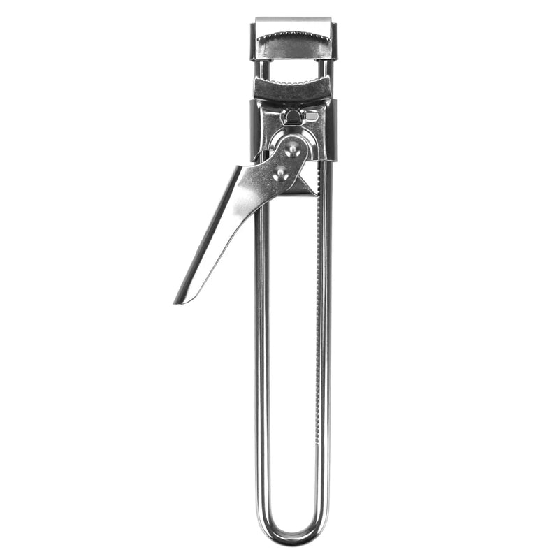 Abridor de Potes e Tampas Multifuncional – Aço Inoxidável, Manual e Ajustável