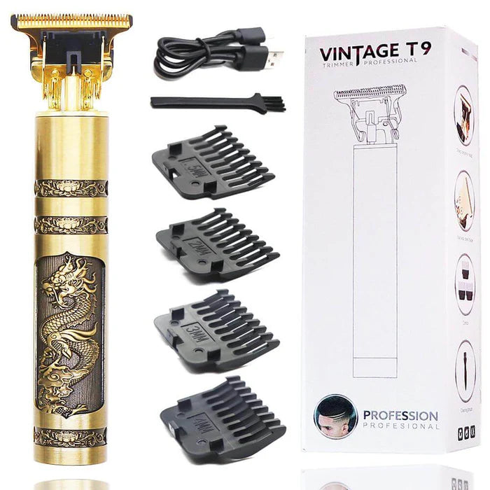 Máquina Profissional Dragão Acabamento Sem Fio Cabelo Barba Pezinho