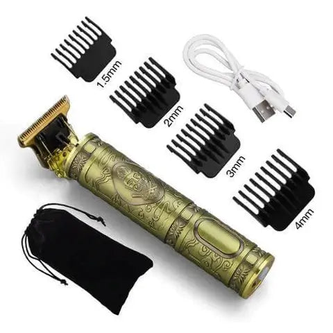 Máquina Profissional Dragão Acabamento Sem Fio Cabelo Barba Pezinho