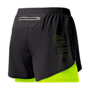 Shorts Masculino para Corrida – Secagem Rápida, Preto, Dupla Camada – Ideal para Treinos, Academia, Musculação e Esportes