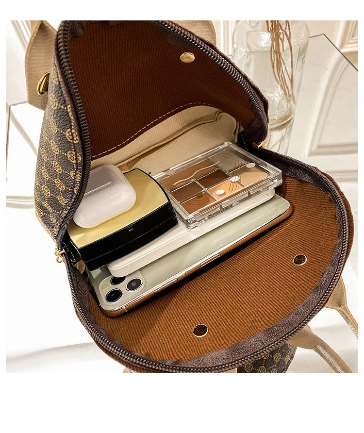 Bolsa Feminina Mini Transversal – Estilo Coreano com Design de Concha e Alça de Ombro