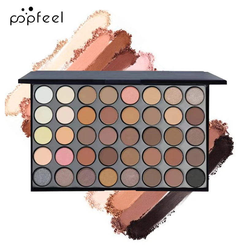 Kit de Maquiagem para Olhos POPFEEL – Paleta de Sombras, Delineador, Rímel, Lápis de Sobrancelha e Mais!