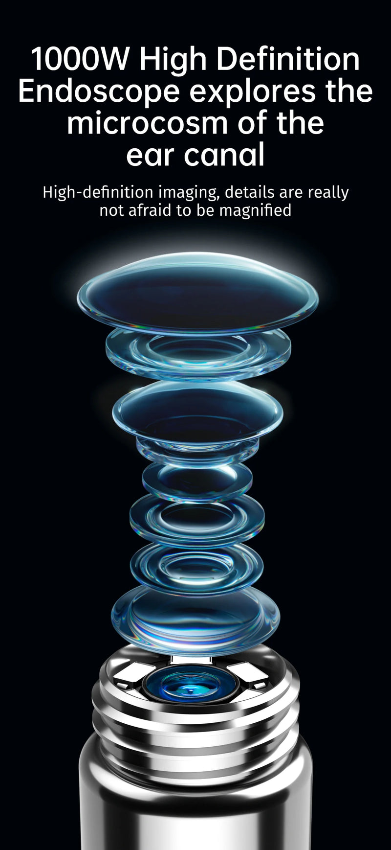 Bebird R1/X3/R3 Otoscópio Auricular Smart com Câmera HD 300MP – Endoscópio de Alta Precisão com Wi-Fi | Limpador de Ouvido Inteligente
