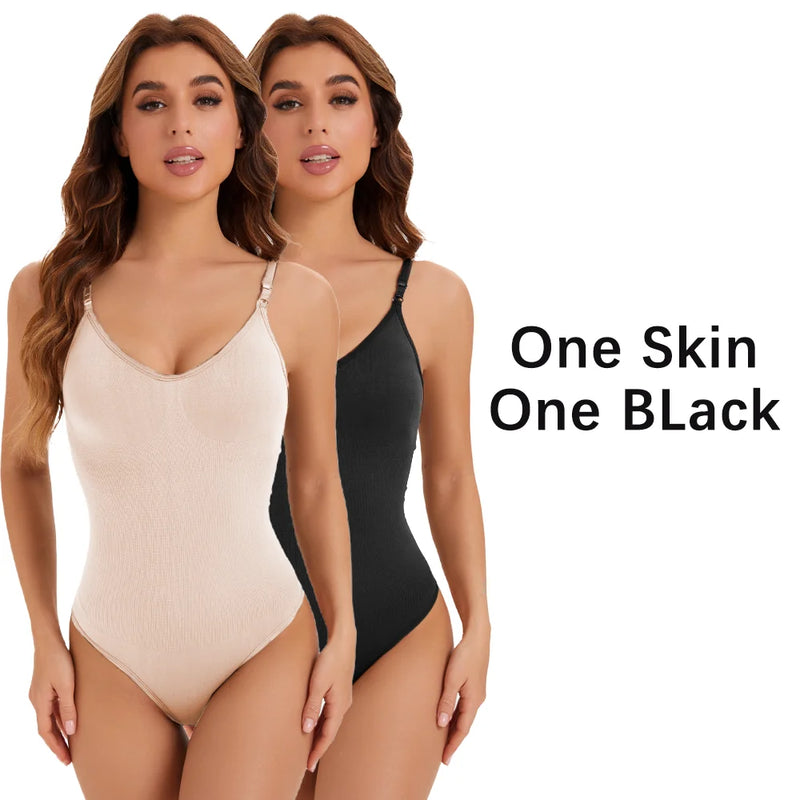 Body Modelador Fio Dental com Controle de Barriga, Redutor de Cintura.