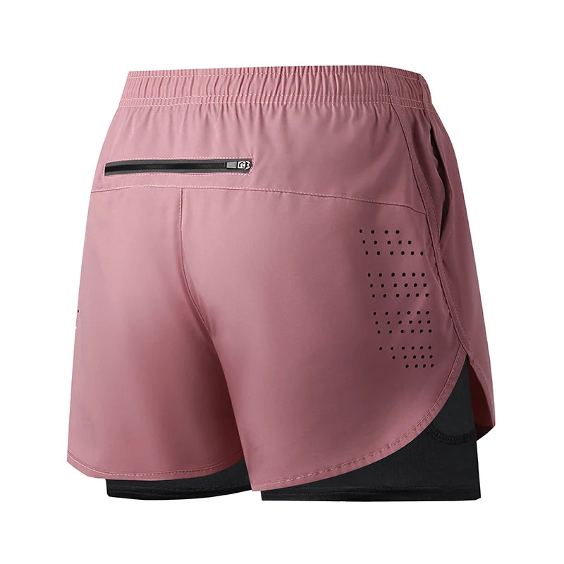 Shorts Masculino para Corrida – Secagem Rápida, Preto, Dupla Camada – Ideal para Treinos, Academia, Musculação e Esportes