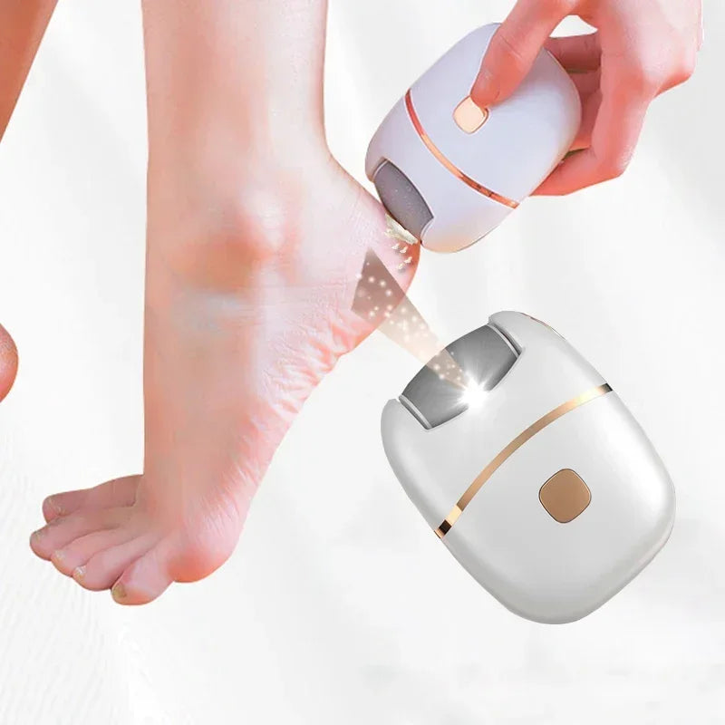 Lixadeira Elétrico de Pés – Recarregável, Polimento de Couro Grosso e 2 Cabeças de Moagem