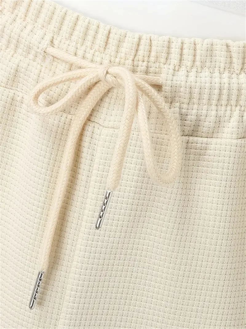 Conjunto Masculino de Malha Calça e Blusa Waffle Premium