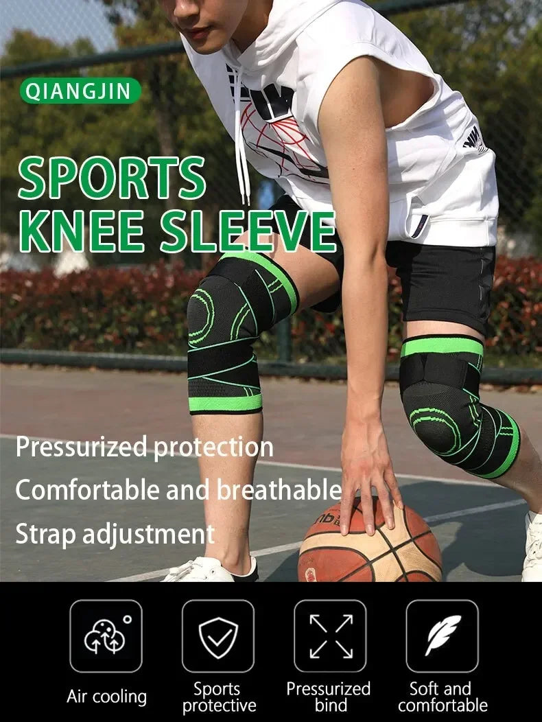 Joelheira com Alças Ajustáveis MDUG – Suporte Esportivo e Compressão para Corrida e Treino