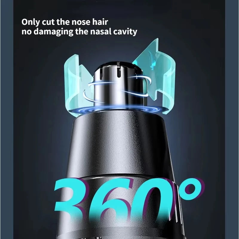 Removedor Aparador de Pelos Elétrico/Portátil para Nariz/Orelha/Rosto / Depilador Facial