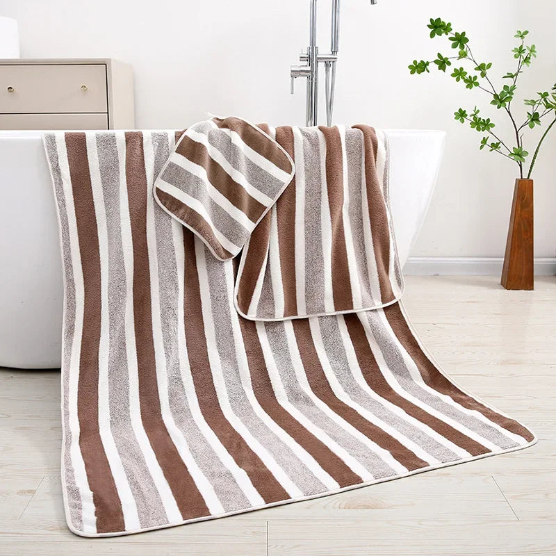 Soft and Absorbent Bath Towel Set - Cozy Towels for Daily Use Thickened Soft Face Towel for Sensitive Skin Gentle Touch