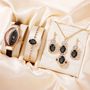 Kit com 6 Relógios Femininos de Luxo – Design Elegante com Strass | Alta Qualidade e Estilo para Todas as Ocasiões