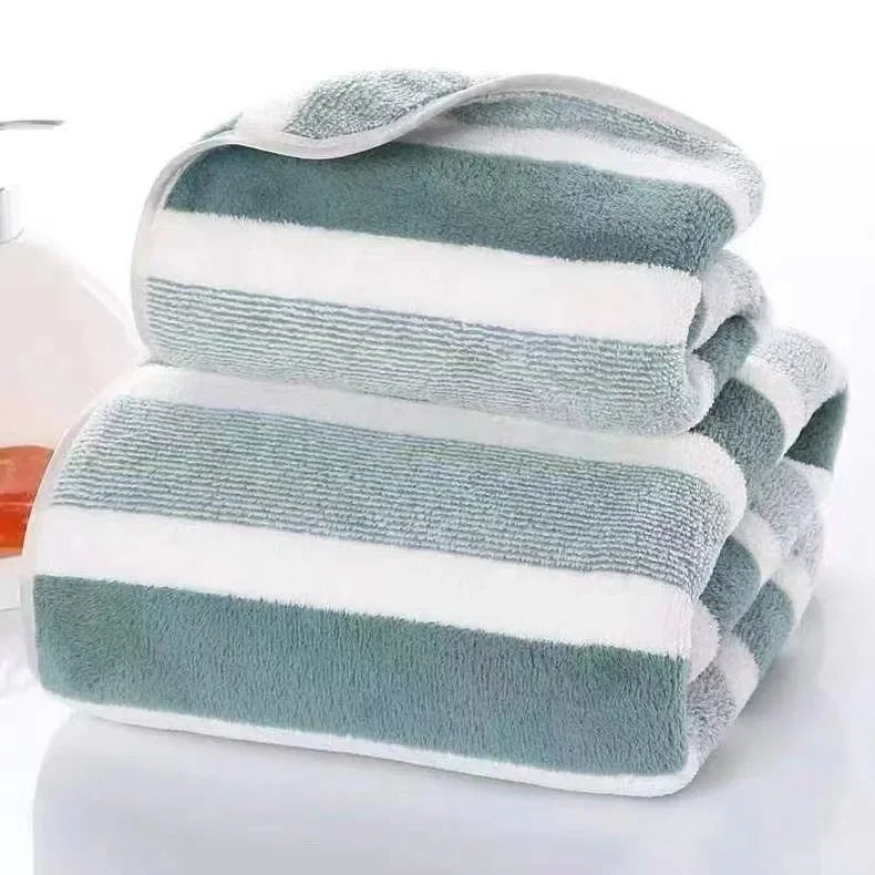 Soft and Absorbent Bath Towel Set - Cozy Towels for Daily Use Thickened Soft Face Towel for Sensitive Skin Gentle Touch