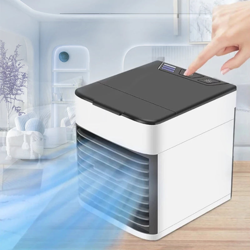 Mini Ar Condicionado Refrigerador Umidificador Portátil Usb