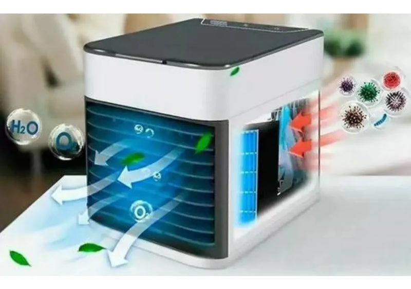 Mini Ar-Condicionado Portátil USB com Umidificador