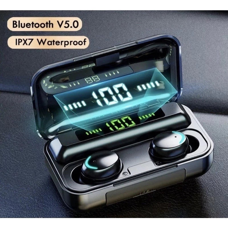 Fones M10 TWS Bluetooth 5.3 – Som Estéreo 9D, Caixa de Carregamento de 3500mAh e à Prova d'Água