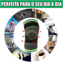 Joelheira Compressão Ortopédica Ajustável Estabilidade Proteção Recuperação Lesões Joelho Ideal para Dores e Praticas Esportivas