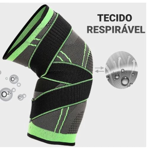 Joelheira Compressão Ortopédica Ajustável Estabilidade Proteção Recuperação Lesões Joelho Ideal para Dores e Praticas Esportivas