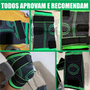 Joelheira Compressão Ortopédica Ajustável Estabilidade Proteção Recuperação Lesões Joelho Ideal para Dores e Praticas Esportivas