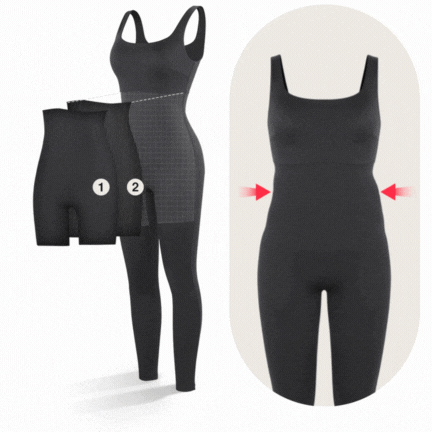 Macacão Gringa Modelo Longo Modelador Alça Regatinha Ginastica Festa Academia Maxima Elasticidade